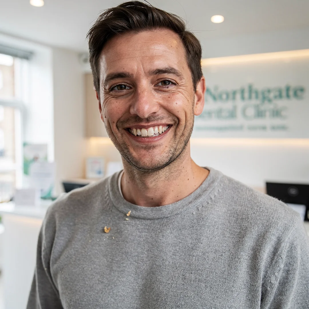 A happy Northgate patient after a check-up